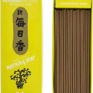200 & holder Traditional Japanese Patchouli Incense Incense Stick Morning Star
