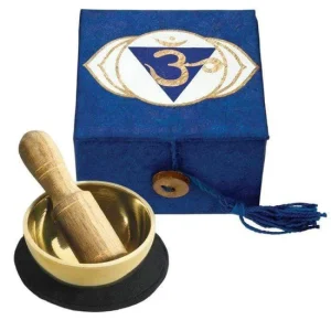Third Eye Chakra Singing bowl  Mini Meditation Bowl in Gift Box